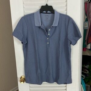 L.L. Bean Women's Blue Polo Shirt